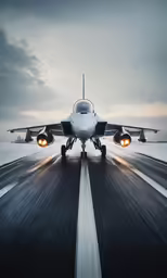 a plane is on the runway ready to take off