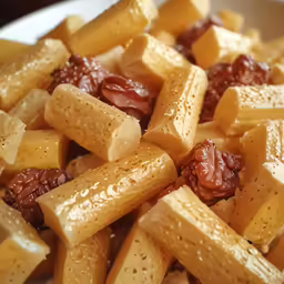 there is some food that is cut up and sits on the plate