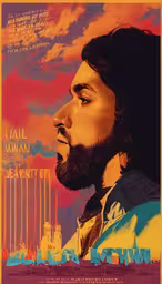 the poster for the film dear khwai,a poster of a man with a beard