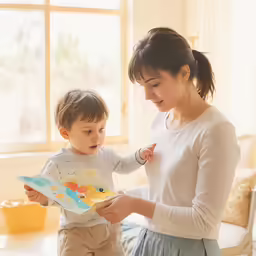 a woman is holding a baby in her arms