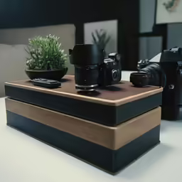 the three lens is on top of the table