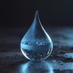 an image of a water droplet on top of a table