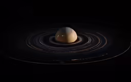 a close up of the ring around a saturn shaped object