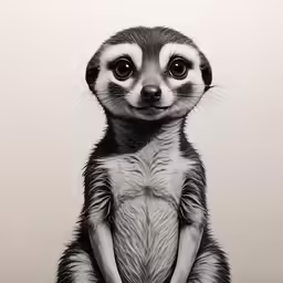 the animal has its front paws crossed with two legs spread,