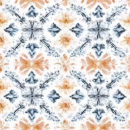 abstract background in watercolor painting with flower pattern