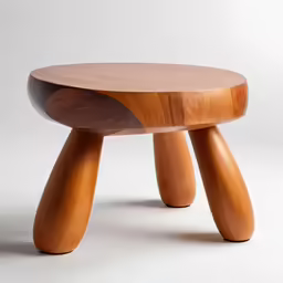 a small wooden table that has an extended top