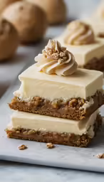 some very tasty looking desserts on the table