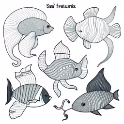 fish drawings that are easy to draw and color