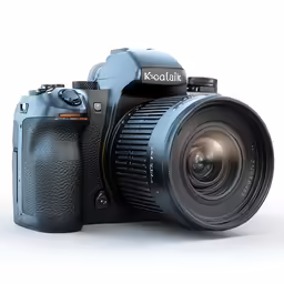 an open camera lens that is in the middle of its body