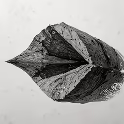 a small black and white umbrella with snow flakes