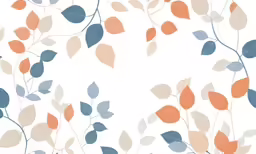 colorful leaves that are on the side of a wall