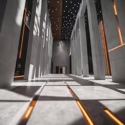 the floor in this building is very bright