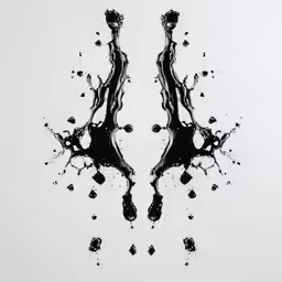 three water drops are shown on a white background