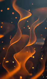 a fire burning with a large amount of flames