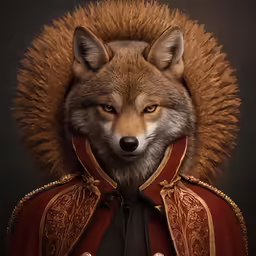 a very large and furry animal in a jacket
