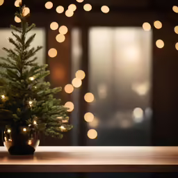 a small tree with a lot of lights around it