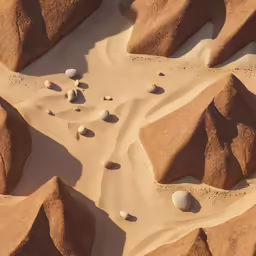 the terrain in this area is very large and sandy