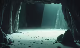 there is a very large stage in the water