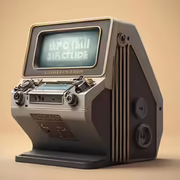 this is an image of a radio in a tv set