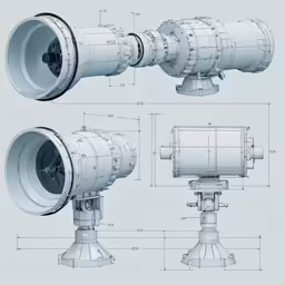 an old drawing shows the workingss for telescopes