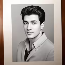 an image of a man that is in a frame