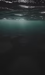 the water is so deep that it is almost black and deep