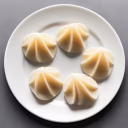 four pieces of dimming and one that is on a plate