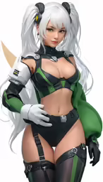an animated anime character dressed as a sexy