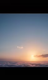 the sun shining bright behind clouds over a body of water