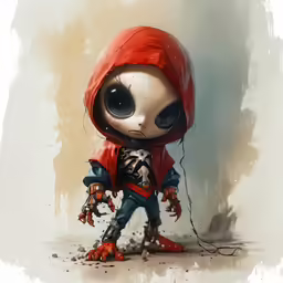the little red riding horse is in an illustration