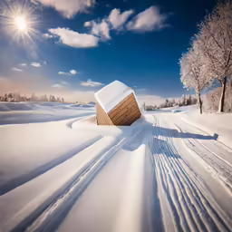 a small structure that is made from the snow