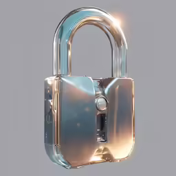 the lock of a cellphone with its reflection in the mirror