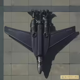 an artwork shows the top of a large airplane flying