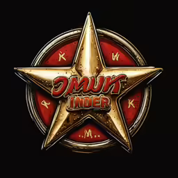 an old star is on the back of a badge