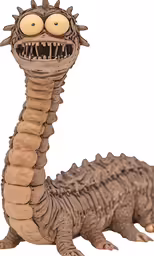 an articulated figure made of clay