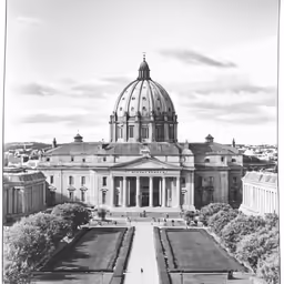 a building that has a huge dome in the middle