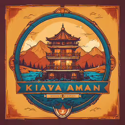 the famous kayasamam is displayed in an advertisement,an asian inspired image with the words,