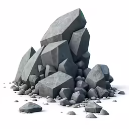some rocks are sitting on top of each other