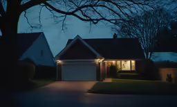 this home is lit up with christmas lights