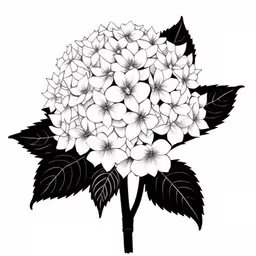 the flower on the stem is black and white,a flower that is white and black and has large petals