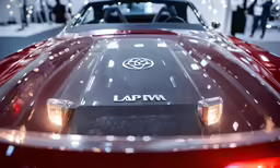 a photo of a red convertible vehicle