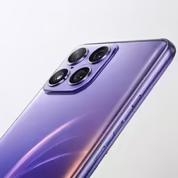 the back view of the purple motorola pixel