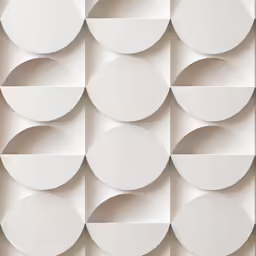 a 3d image of several round objects