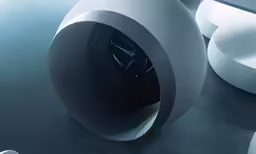 a white table with an unusual looking object in it