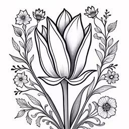 the flower tattoo design on a white background,flowers that look like they