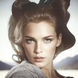 a woman with hair in an adorable way