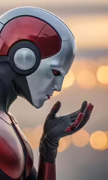 a close up of a person wearing headphones
