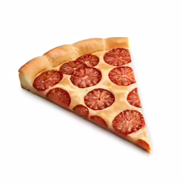 an image of a slice of pizza on white background