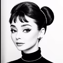 an asian lady with high, black hair is photographed for the cover of glamour