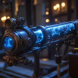 an image of the lights on a telescope telescope